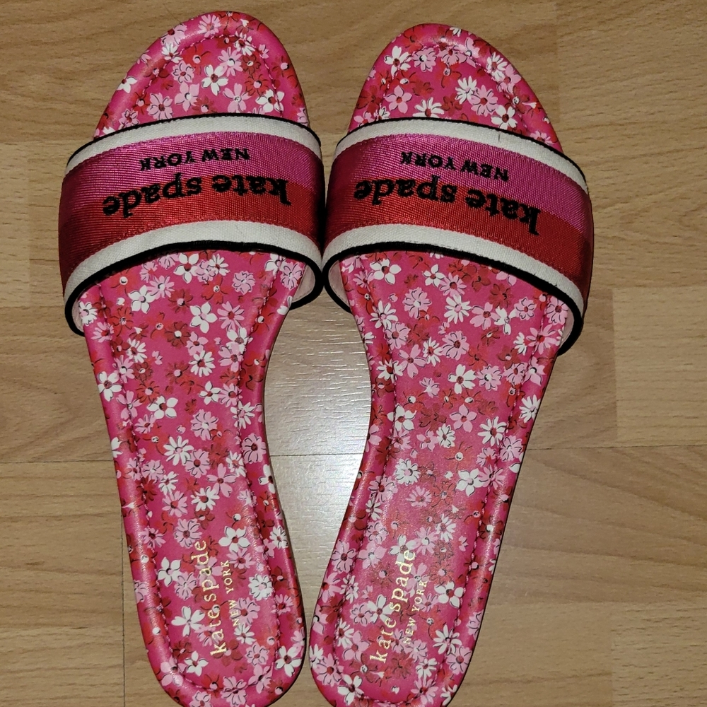 Kate spade meadow slide sandals in pink